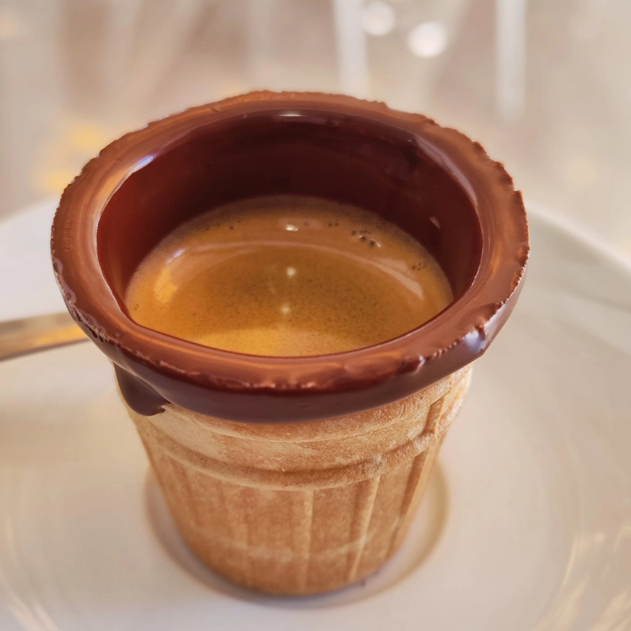 Cookie shot, café expreso